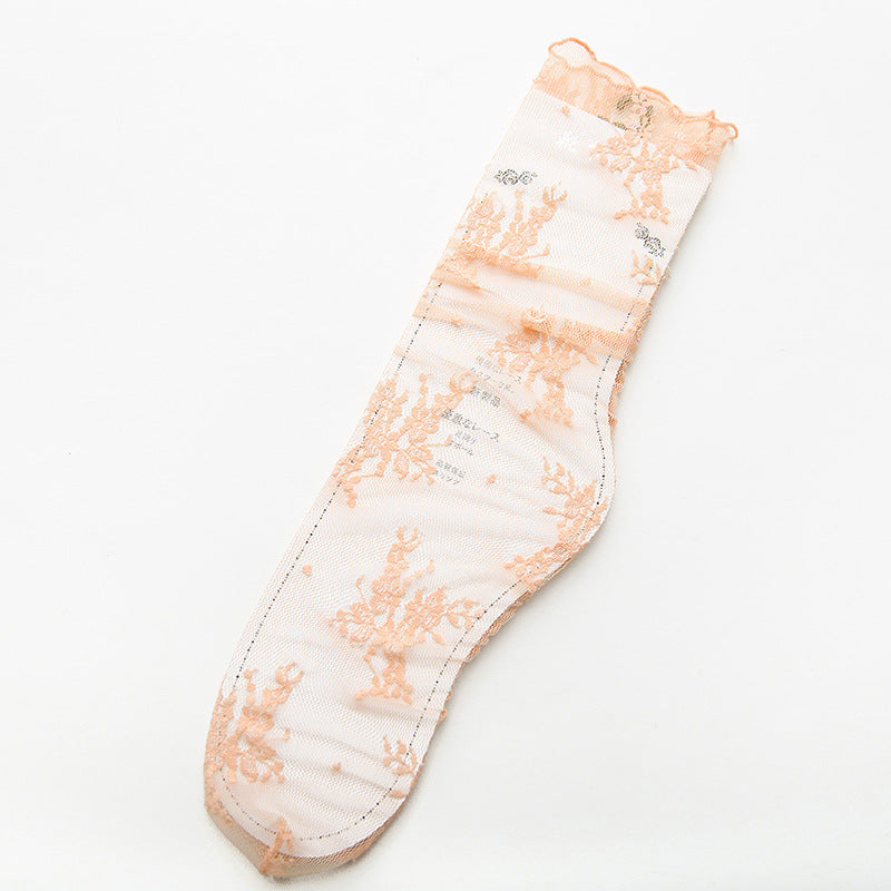 Tulle Fairy In Tube Lace Stockings Mesh Stockings