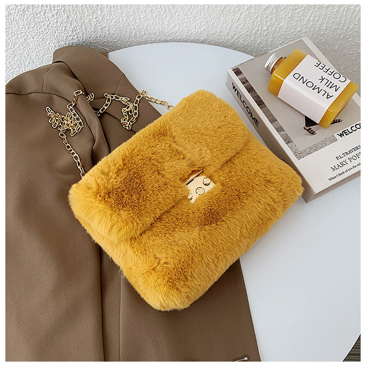 Women's Fashion Plush One-shoulder Crossbody Bag