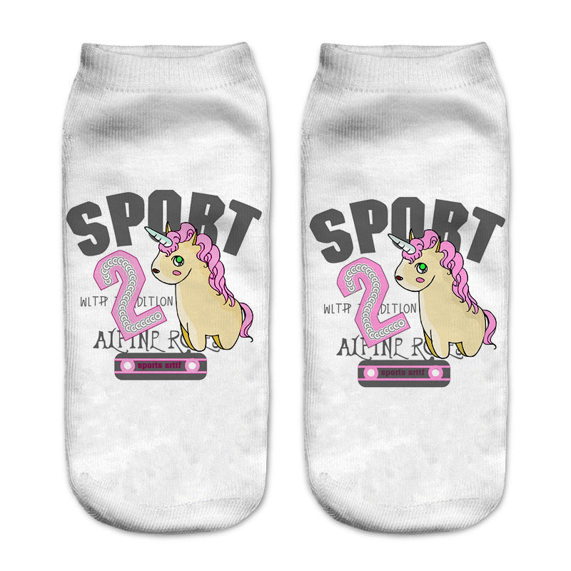 Digital Printing Women's Socks 3d
