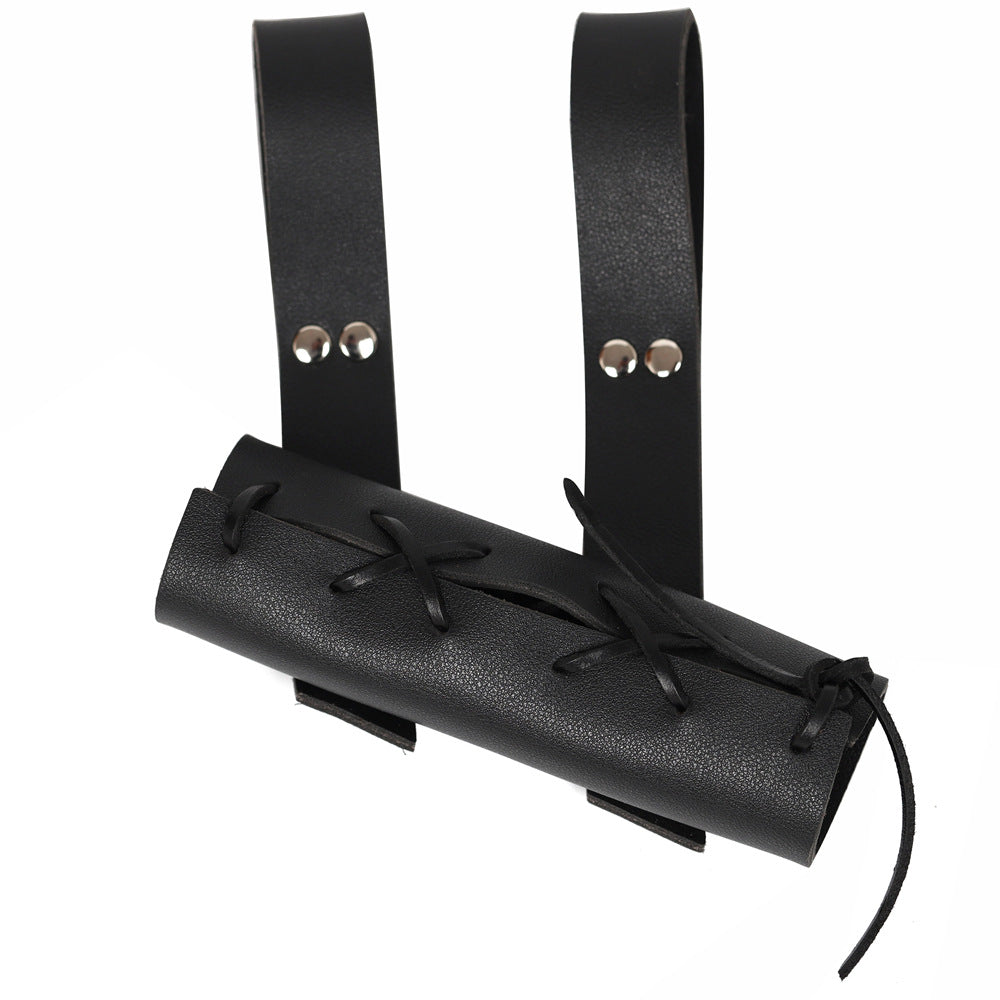 Metal Sword Scabbard Leather Rope Tie Performance