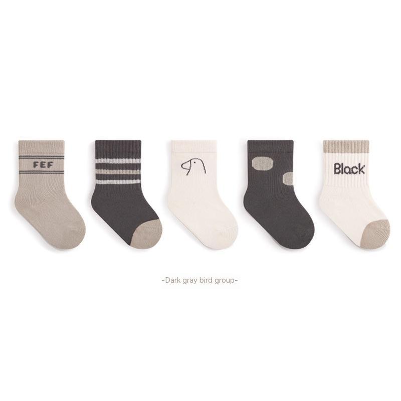Children's Preppy Style Striped Cotton Socks