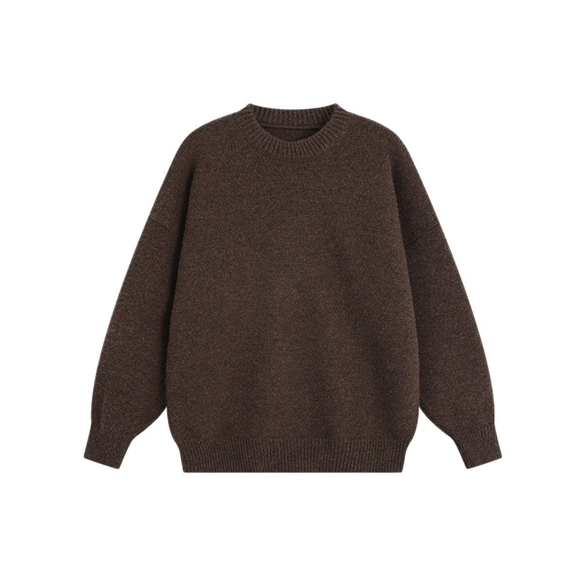 Laid-back Versatile Loose-fitting Knit Sweater For Teens And Young Adults