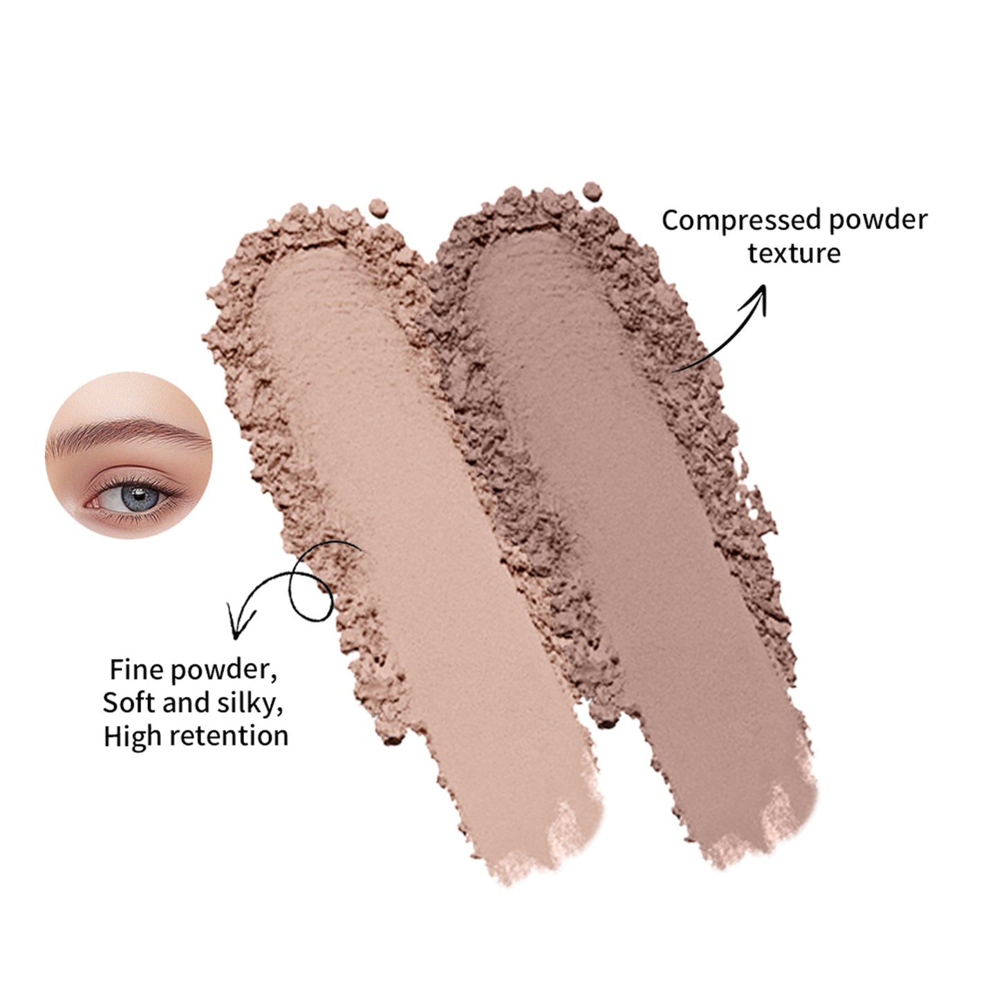 Two-tone Eyebrow Powder Long-lasting Fadeless Natural
