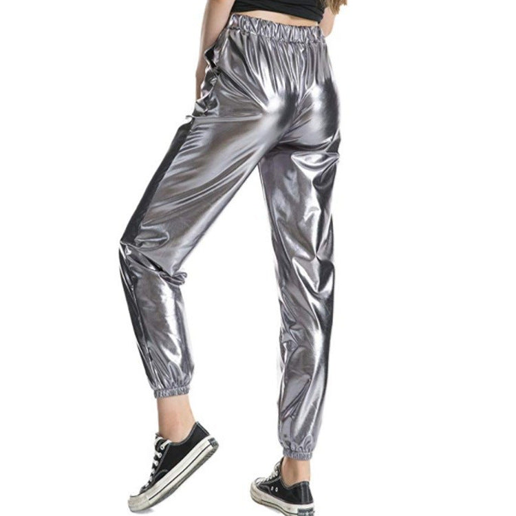 Fashion Casual Colorful Solid Color High-elastic Women's Trousers