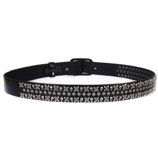 Personalized First Layer Cowhide Hip-hop All-match Knight Belt