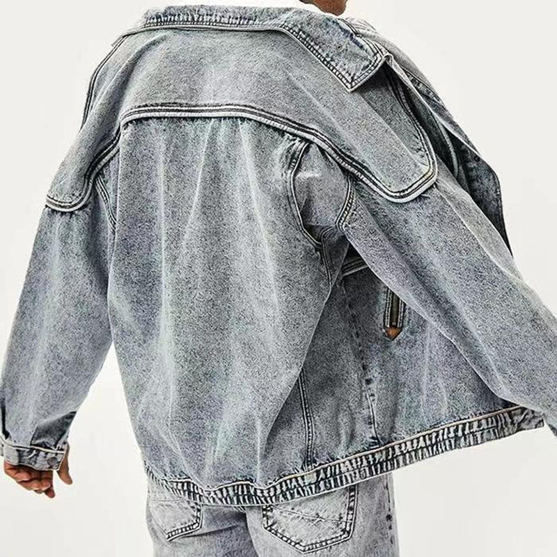 Men's Fashion Personality Multi-pocket Workwear Coat