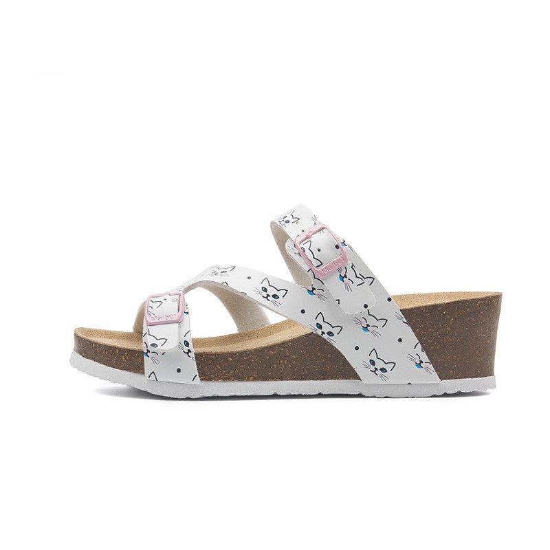 Increase Outdoor Beach Slope With Cork Slippers High Heels
