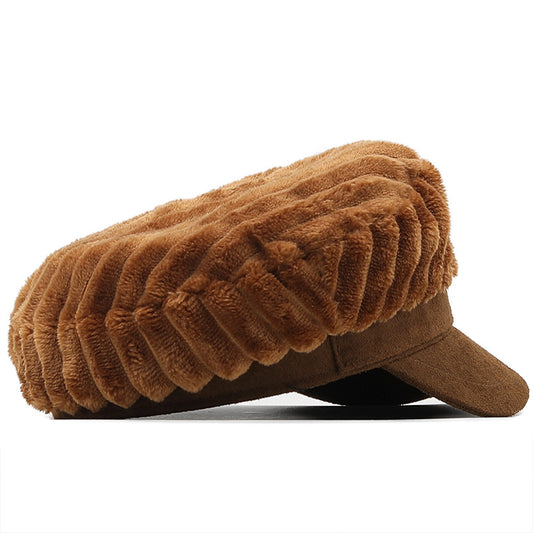 Women's Retro Plush Fashion Trend Simple Hat