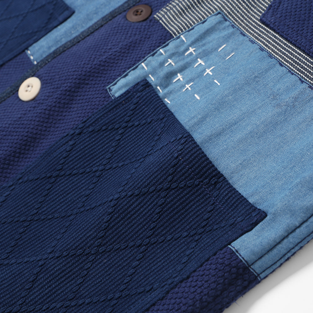 Japanese Retro Handmade Thorn Patchwork Jacket