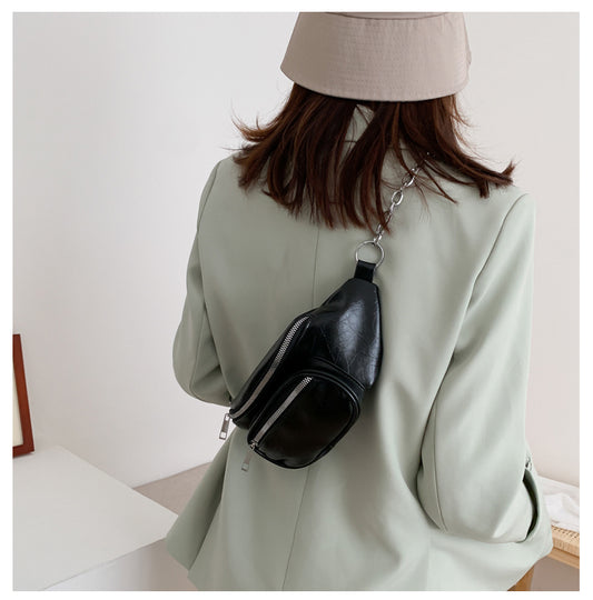 Chest Bag All-match High-grade Chain Messenger Bag Western Style Waist Bag Girl Fashion
