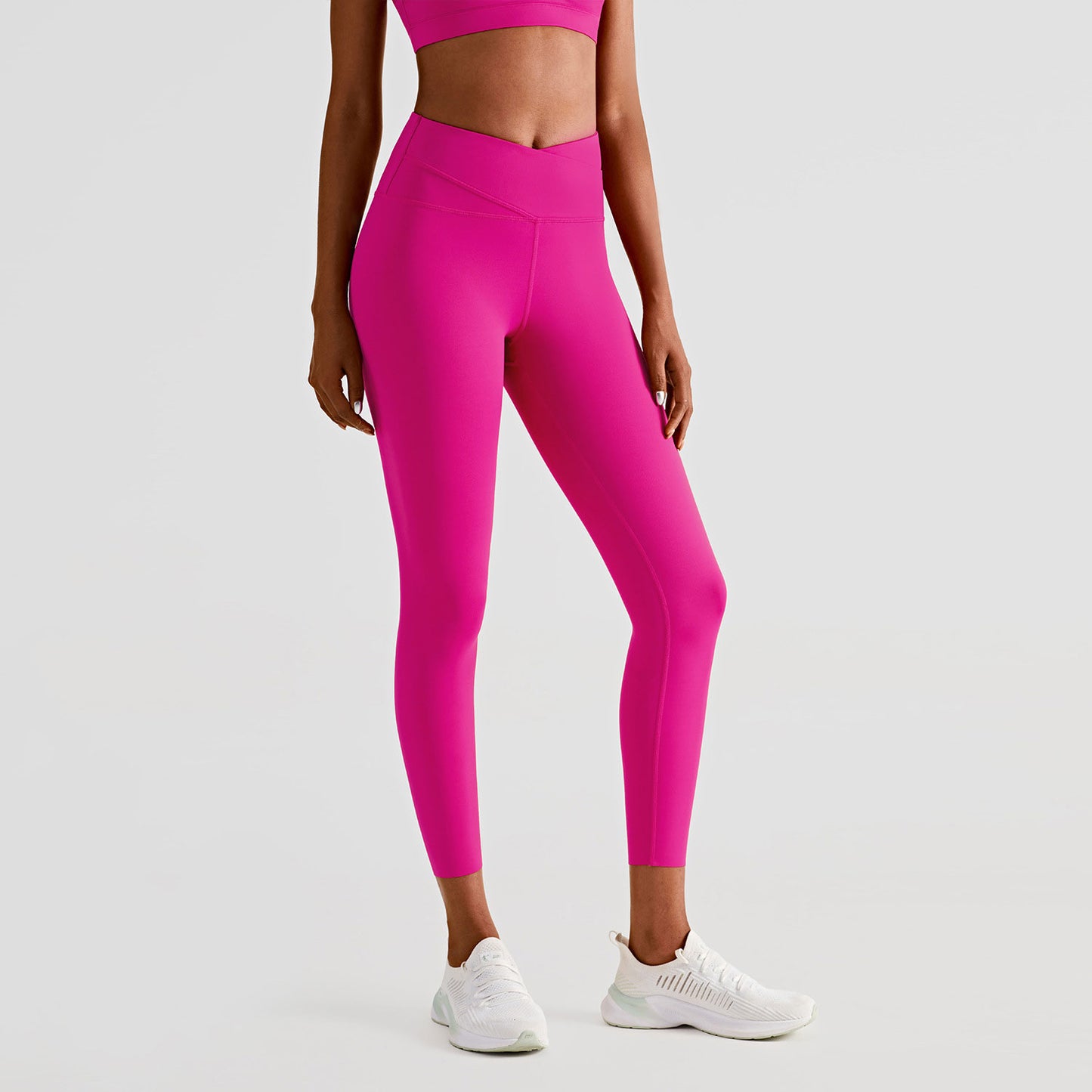 Double-layer Belly Tightening High-waisted Peach Hip Fitness Pants