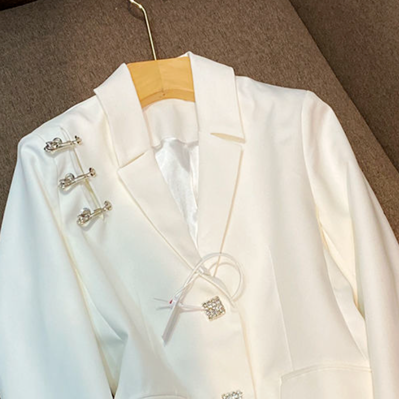 Design Short Long Sleeve Jacket French Retro