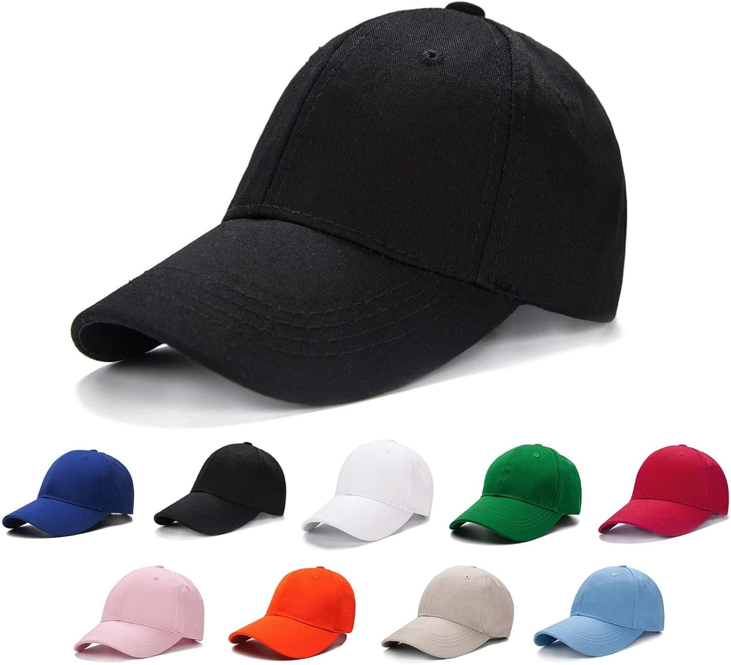 Baseball Cap for Kids-Adjustable Washed Cotton Golf Toddler Hat for Boys & Girls