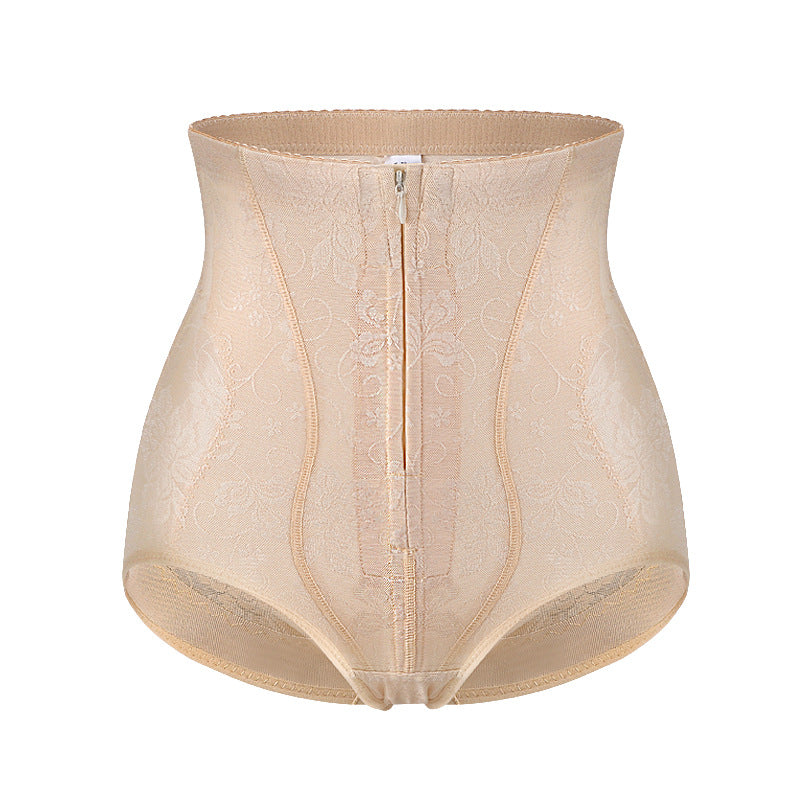 Breasted High-waist Abdomen Mesh Breathable Lace Plump Buttocks Corset Shaping Pants