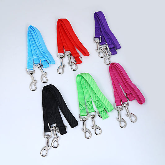 Pet Leash Multicolor Double Head One For Two