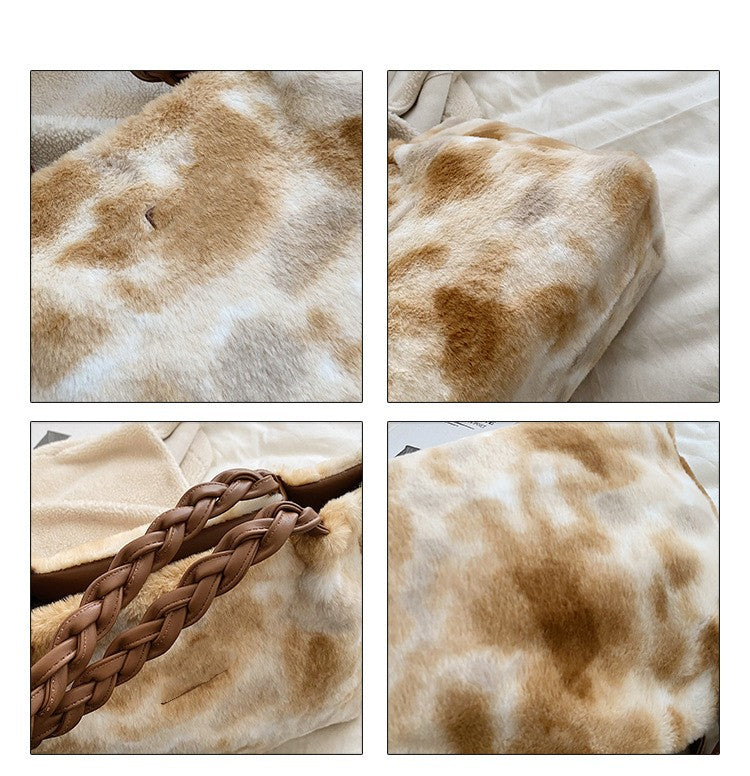 Ink Painting Contrast Wool Bag Weaving