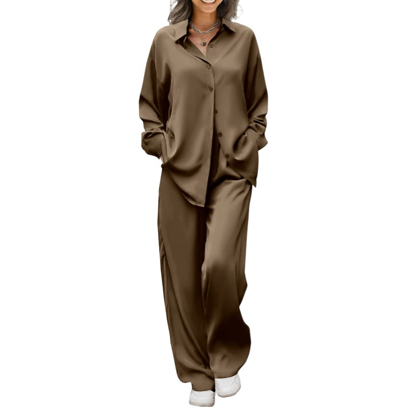 Casual Relaxed And Minimalist Long Womens Suit