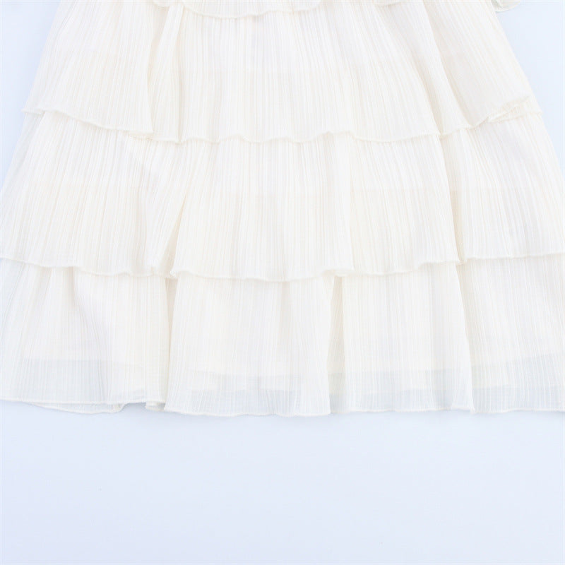 Hot Girl Laminated Decoration Dress