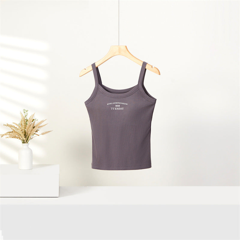 Small Sling Vest For Women Inner Bottoming Top