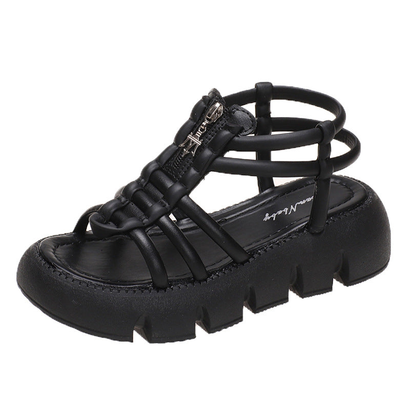 Women's Fashion Casual Mid Heel Platform Sandals