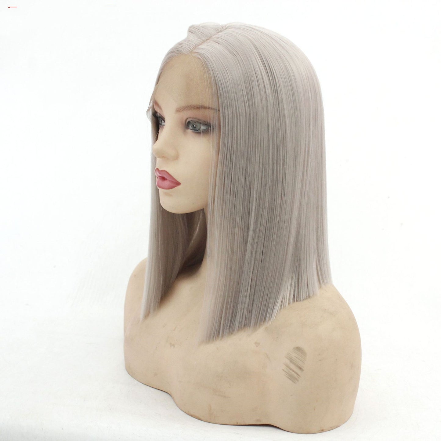 Front Lace Full Top Wig Head Cover Fashion Middle Point