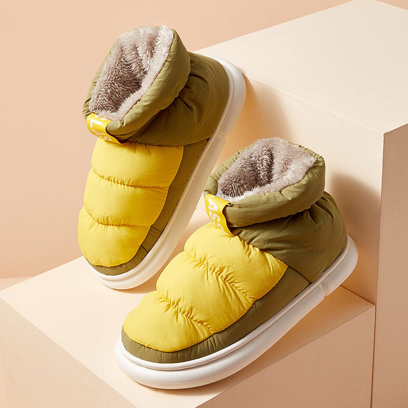 High-top Cotton Shoes For Outer Wear With Cloth And Home Fashion
