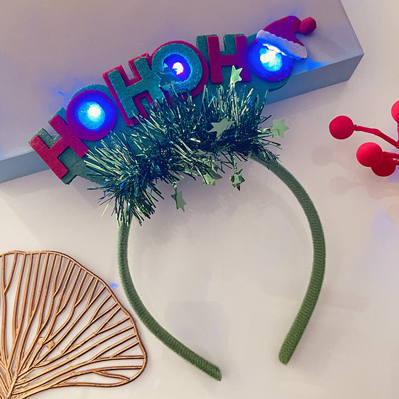 Christmas Antlers Hairband Decoration Plush