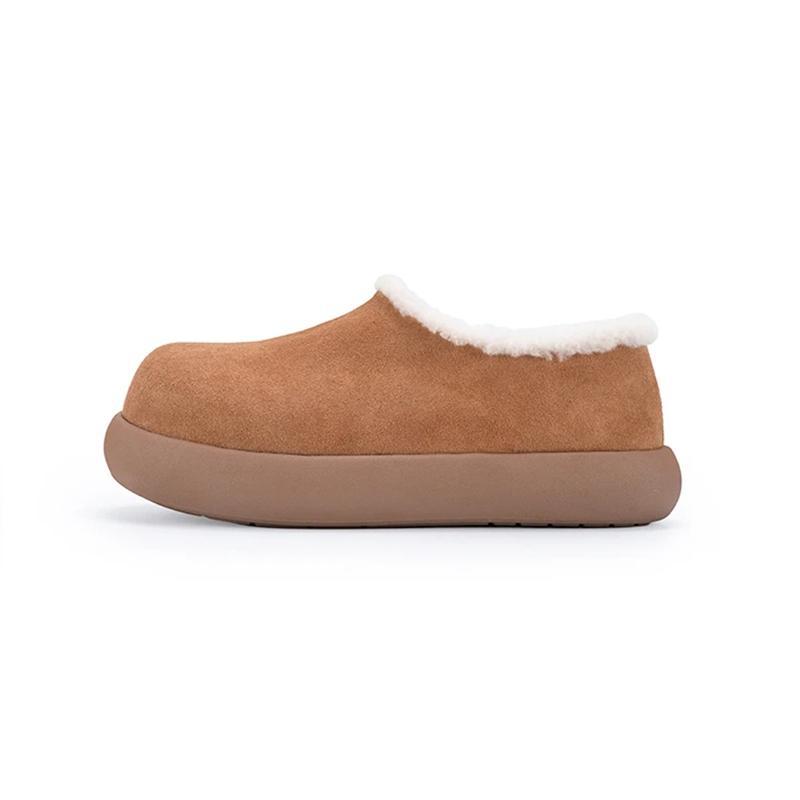Thick-soled Small Potato Casual Shoes Slip-on Lazy Shoes Fleece-lined Warm Cotton Shoes
