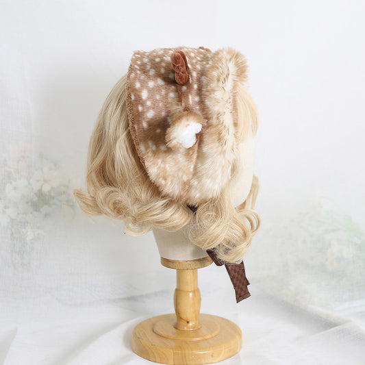 Elk Spotted Warm Hat With Ear Guards