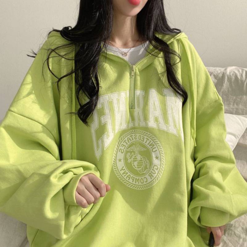 Hættetrøje til kvinder Design Niche Jakke Lynlås Cardigan