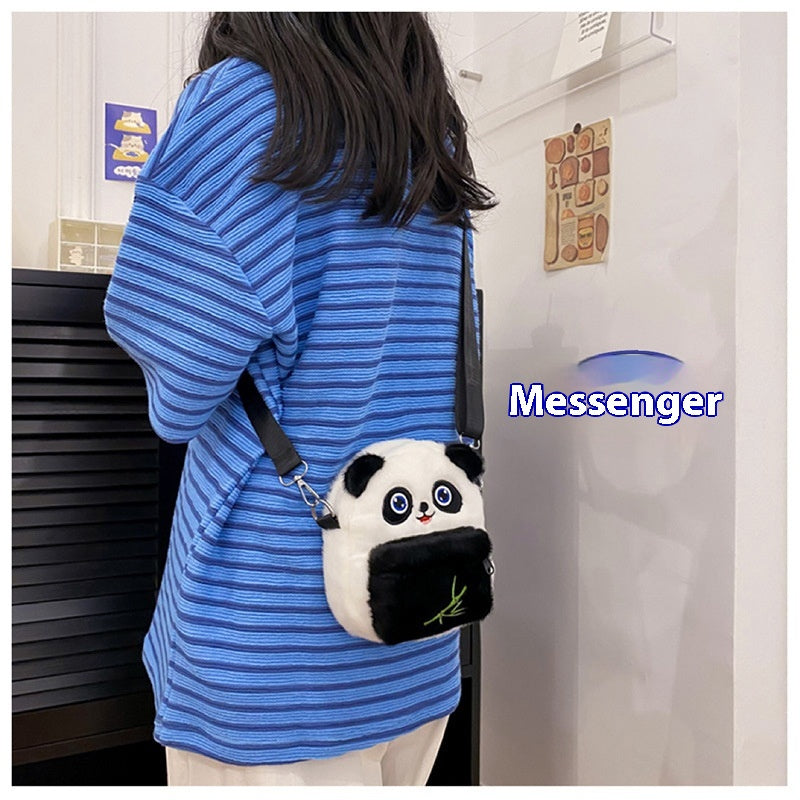Cute Panda Small Bag Personalized Mini Children's Parent-child Plush