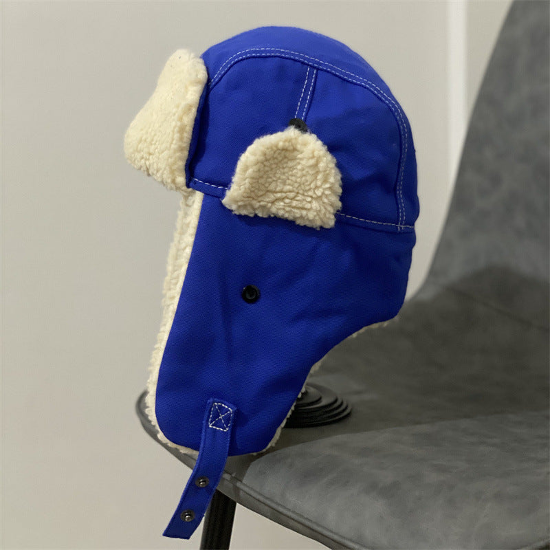 Women's Autumn And Winter All-matching Lambswool Thickened Warm Hat