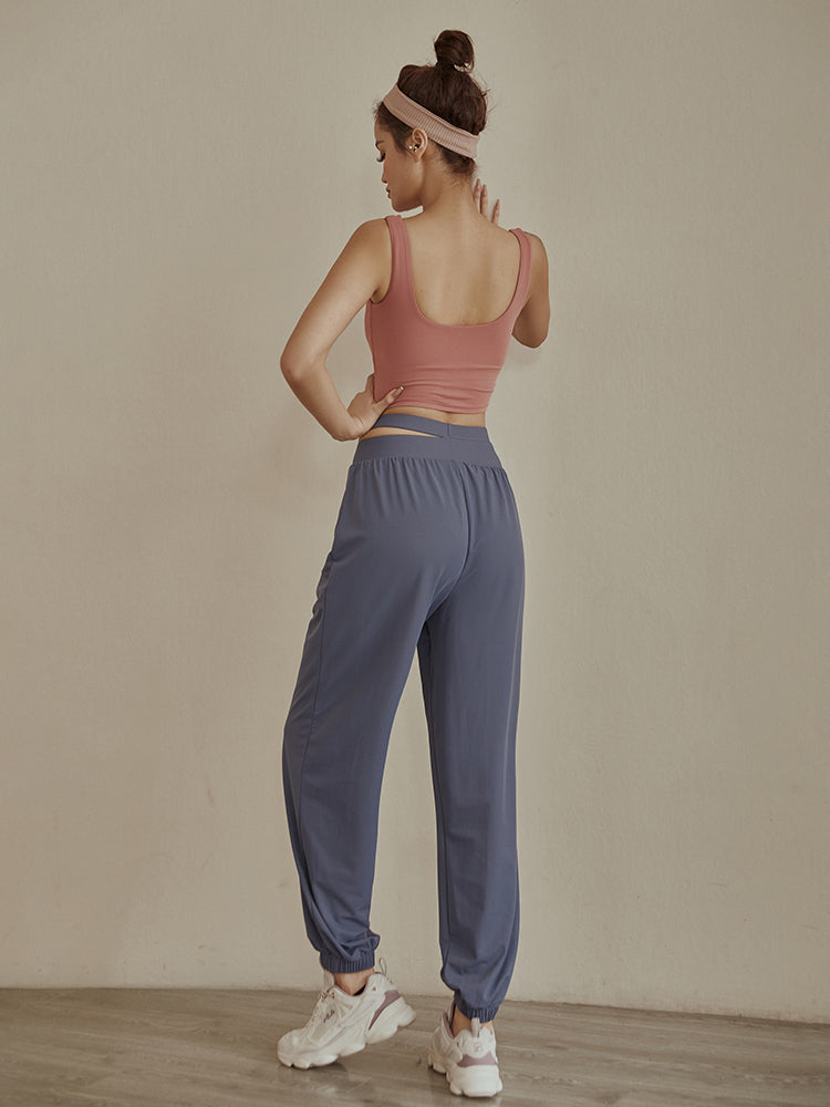 Thin Casual Loose High-waist Trousers Breathable And Quick-drying