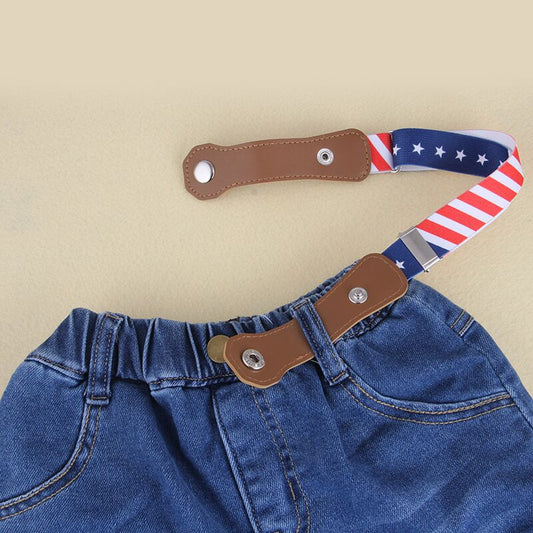 Children's Elastic Lazy Belt Snap