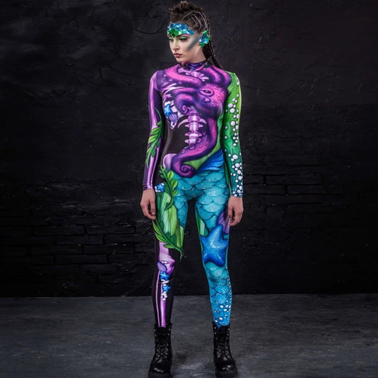 New European And American Hot Women's Cosplay Tights Halloween Costume Jumpsuit