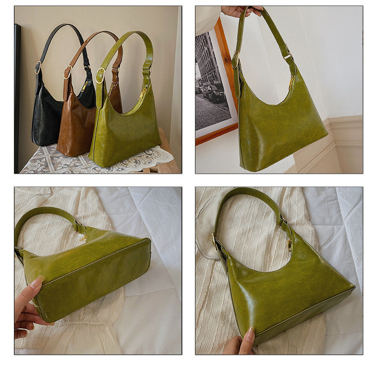Alsidig Fashion Baguette Skuldertaske til Kvinder