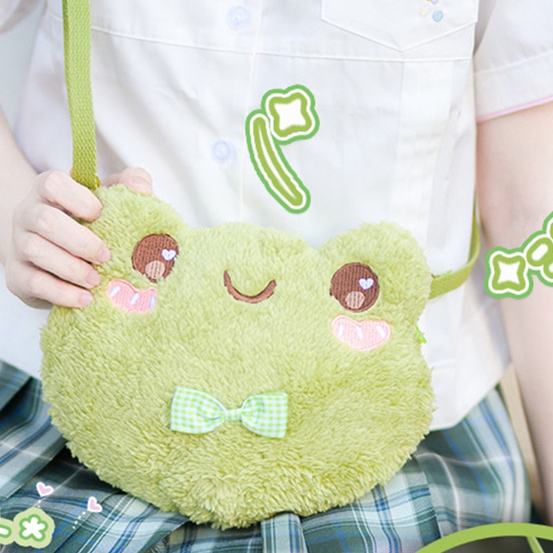 Plush Bag Cross-body Cute Plush Frog Doll