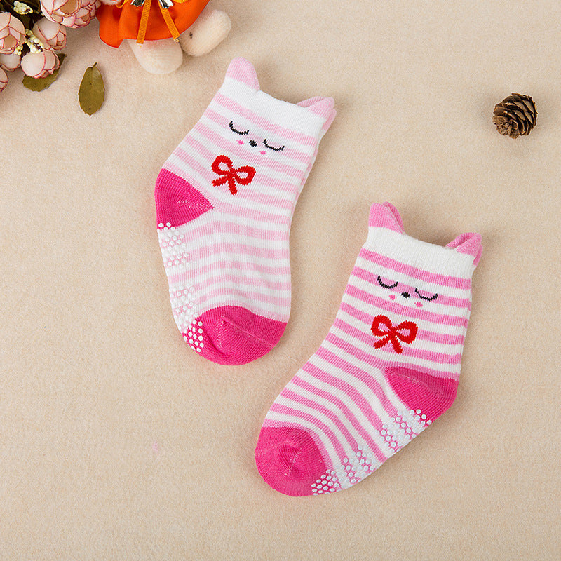 Korean Version Of 2 Pairs Of Stereo Ears Children Socks Cartoon