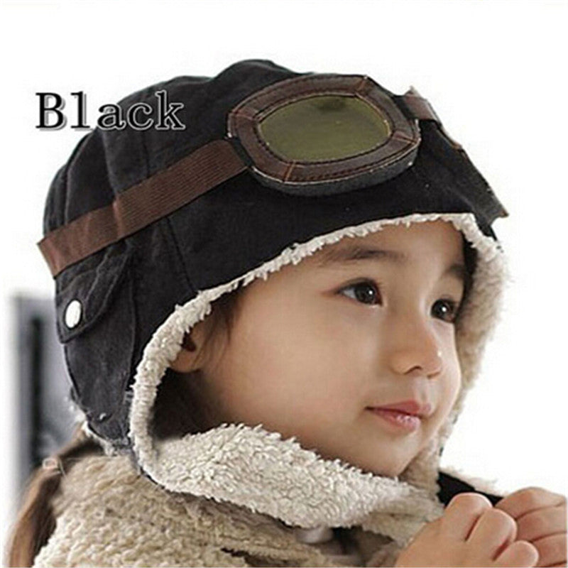 Autumn And Winter Korean Popular Children's Pilot Hat