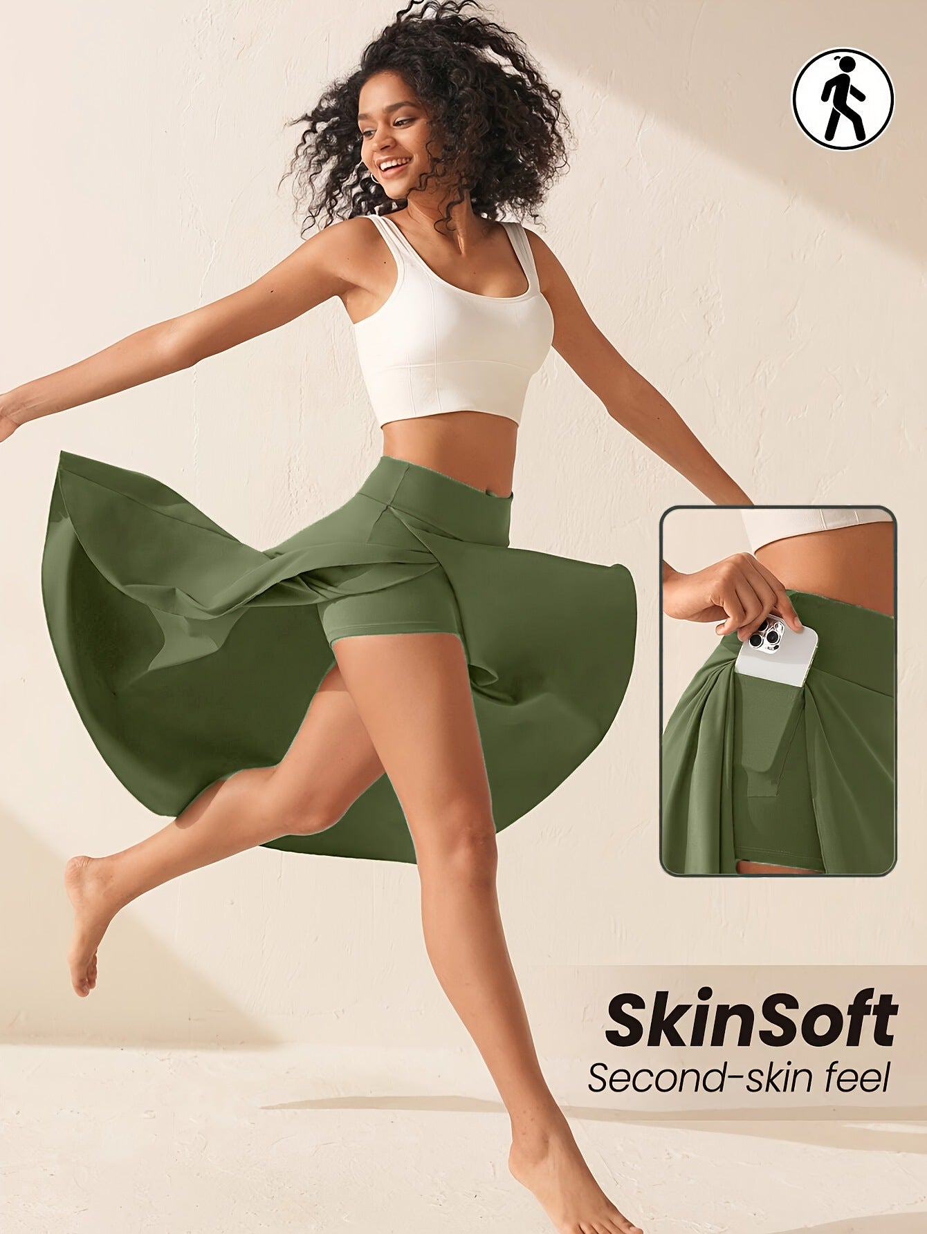 Elegant Flowing Solid-Colored Midi Skirt With Ruffle Trim