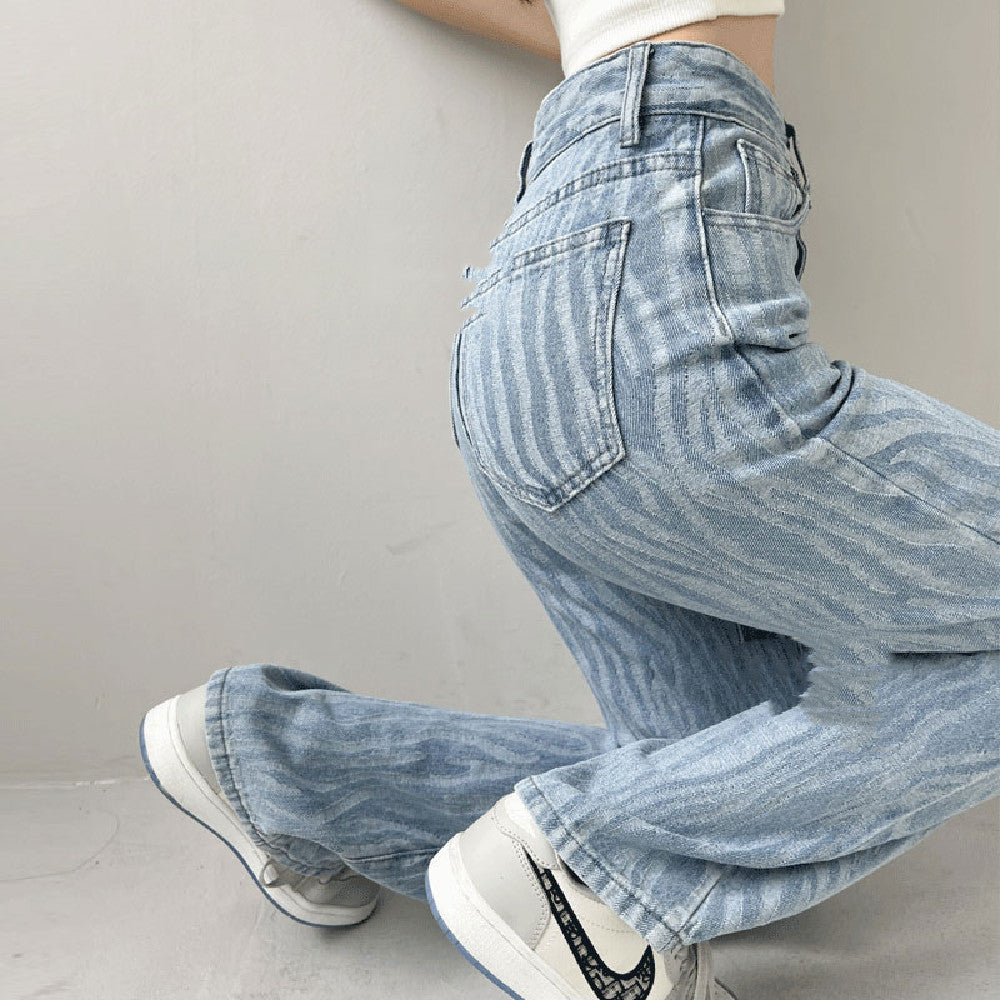 Vintage High-waisted Slim Casual Pants