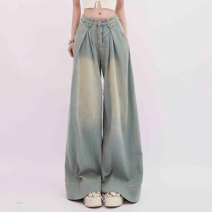 Amerikanske Retro Slidte Jeans Damemode High Street Løse