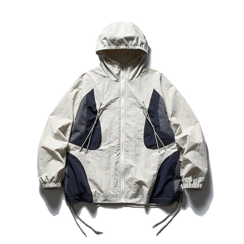 Men's Fashionable Color Contrast Japanese Retro Coat