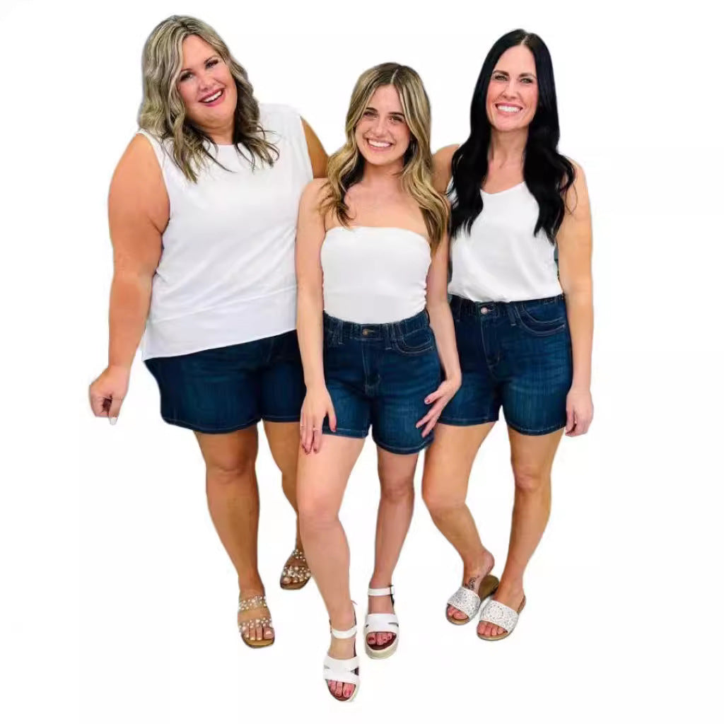 Jeans Temperament Denim Shorts Short-length Pants