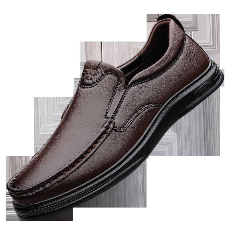 Outdoor Men's Breathable One Pedal Leather Shoes