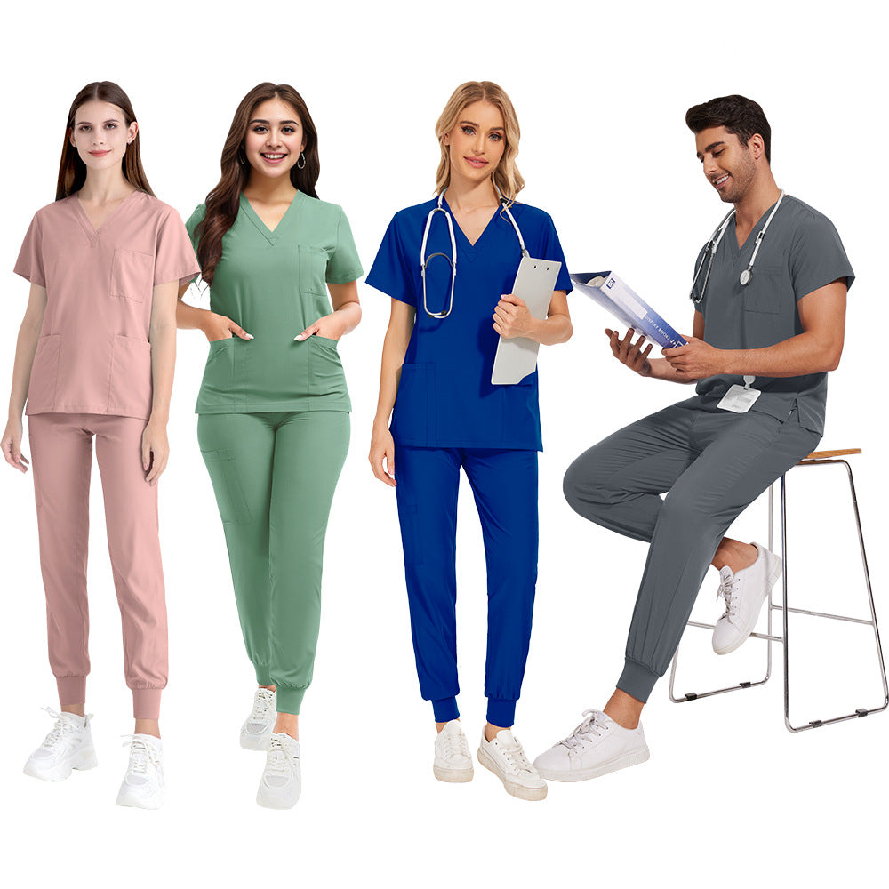 Mens Quick-Drying Comfortable And Stretchy Scrubs Set For Work