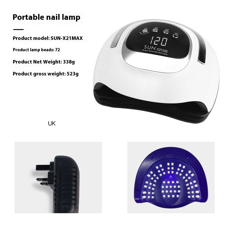 Large Space Double Light Source Quick-drying Wear Nail Dryer