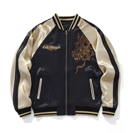 Mens Loose Fit Polyester Embroidered Chinese Style Jacket