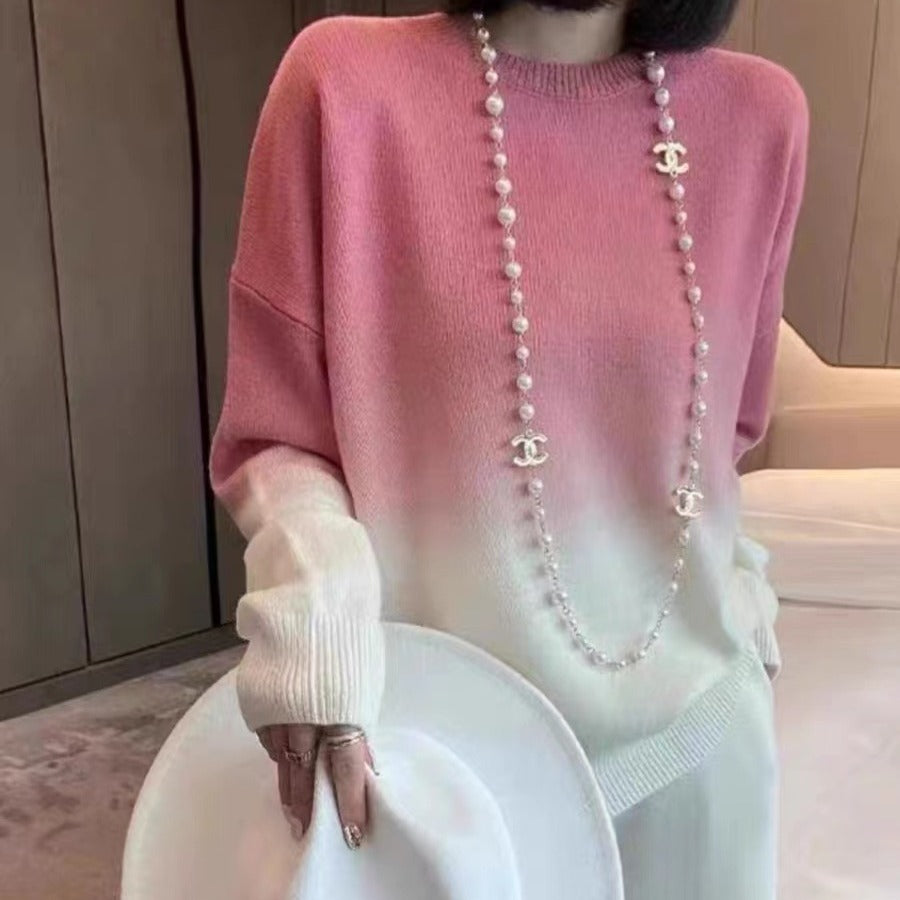 New Korean Style Crew Neck Pullover Sweater