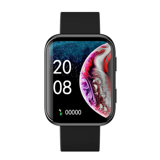 Waterproof Curved Screen Smart Watch with Heart Rate Monitoring and Multiple Sports Modes for Swimming